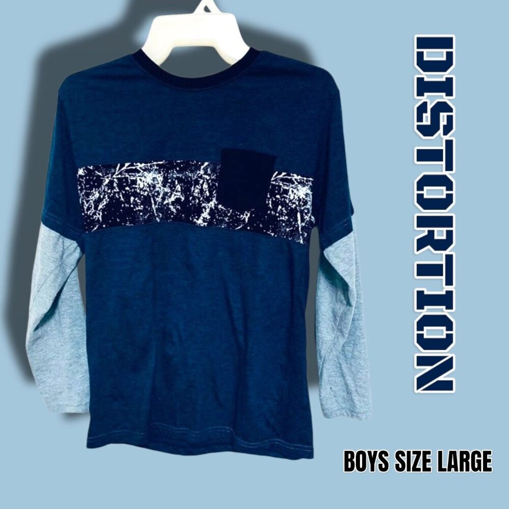 Boys Distortion One Pocket Shirt Size Large